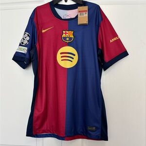Nike Men’s FC Barcelona Red and Blue Jersey